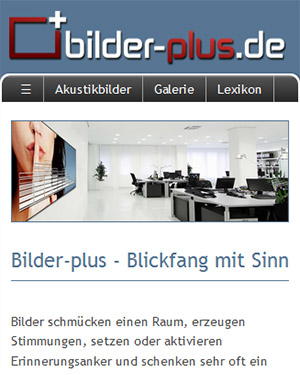 Homepage für Mobile Endgeräte