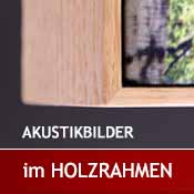 Akustikbilder im Holzrahmen