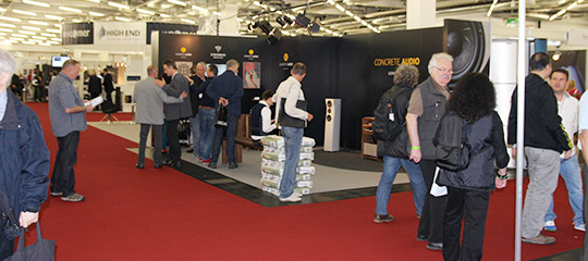 Messestand von Concrete Audio