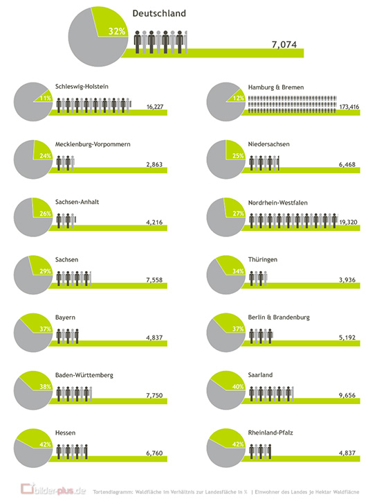  Einwohner je Hektar Wald.