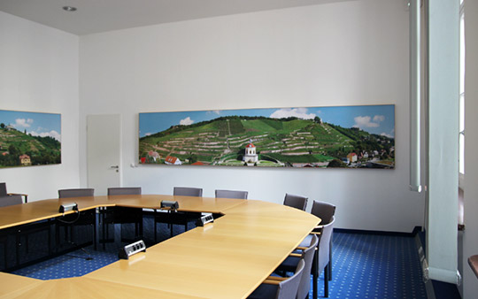 4,8m x 1m großes schallabsorbierendes Bild