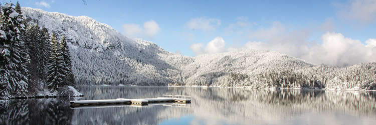 Schneelandschaft Eibsee - Motiv unserer Galerie