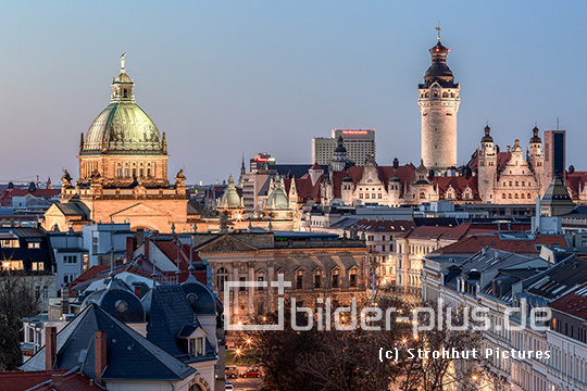 Blick über Leipzigs Dächer